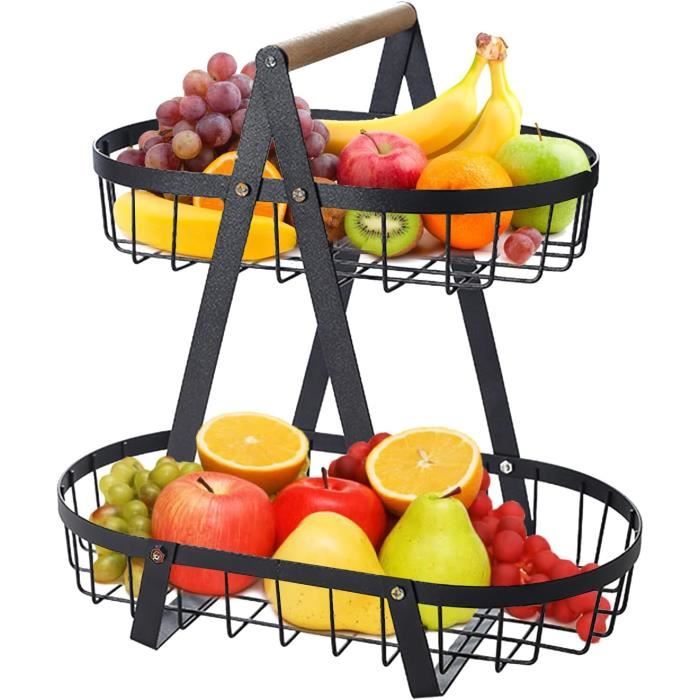 Jlnmmn Corbeille Fruit, Corbeilles à Fruits, Corbeille à Fruits, Panier A Fruit Métal, Agrumes, Noix, Aliments, Pour Le Salon, La Salle à Manger, La Table