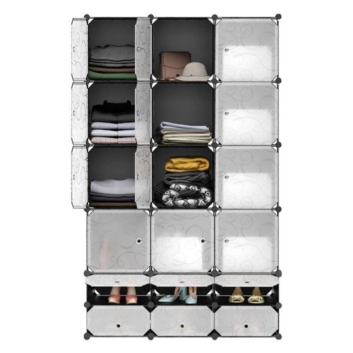 Nouveau Armoire Etageres 18 Cabines Plastique Modulable