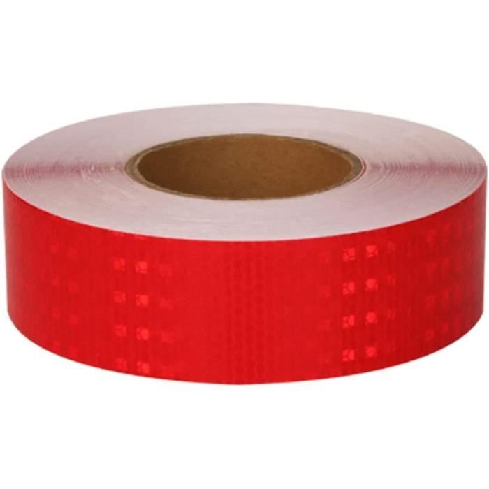 Ruban Réfléchissant Rouge – 1 Cm X 8 M, PVC, Résistant Aux Intempéries, Uxcell