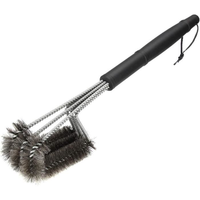 Brosse à Gril Wenco Premium 42 Cm - Pinceau Barbecue En Acier Inoxydable Et Silicone Résistant à La Chaleur, Idéal Cuisine Et Pâtisserie - Argent
