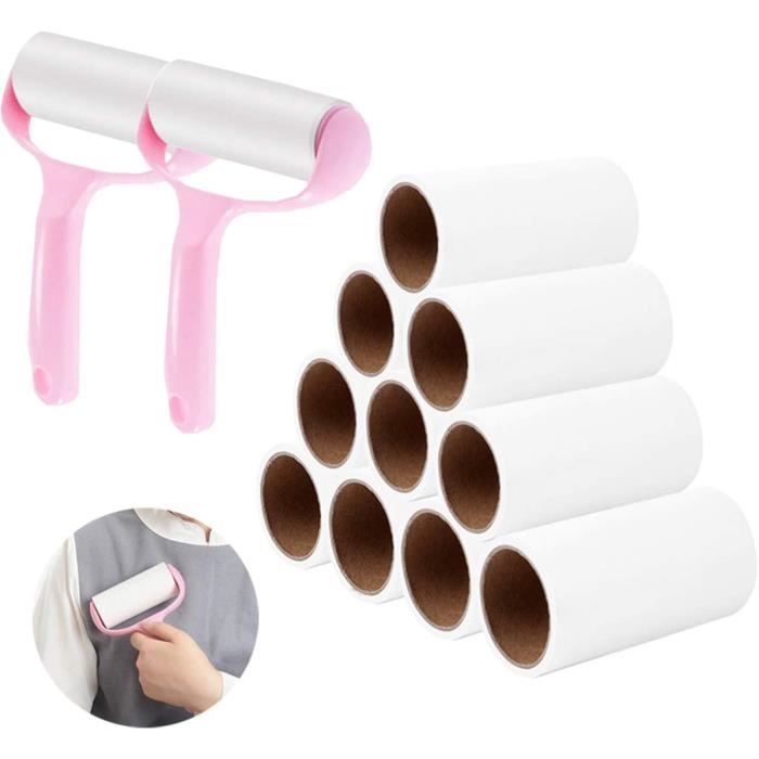 AJW12PCS Rouleau Adhesif Vetement,Brosse Poils Animaux épilateur