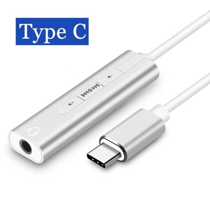 Adaptateur Audio USB-C Vers 3,5 Mm Avec Charge PD 100W – Carte Son Externe Pour Casque, Microphone Et Haut-parleurs, Compatible Ordinateur Portable