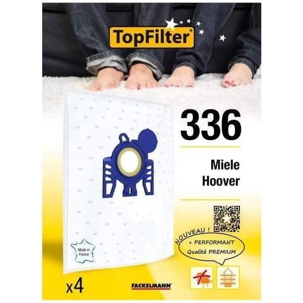 Lot De 4 Sacs Aspirateur Hoover - Compatibles Modèles H63/H64 Et Série Freespace - Filtration Haute Performance
