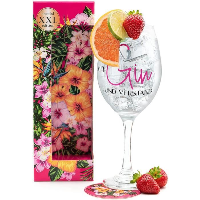 Verre A Cocktail Verre A Cocktail Xxl Cadeau Ideal Pour Une Amie Cadeau D Anniversaire Pour Femme Verres A Gin Tonic317 La Cave Cdiscount