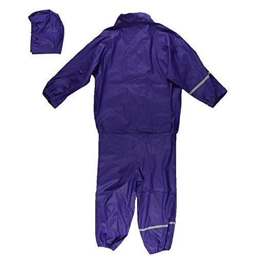 Celavi Rainwear Suit Basic Pantalon de pluie Fille, Violet