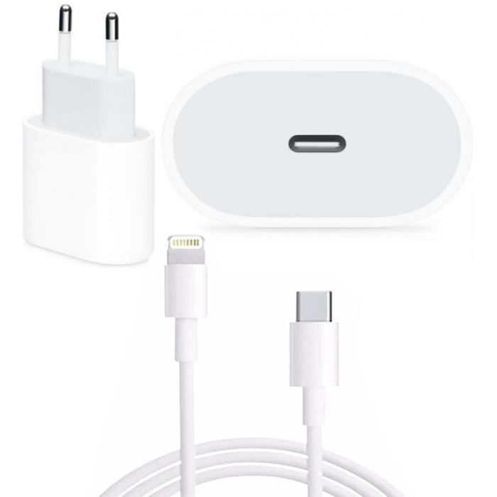 Lot De Câbles USB-A Vers USB-C 8 Broches 1m - Charge Et Synchronisation IPhone, Blanc, Universel