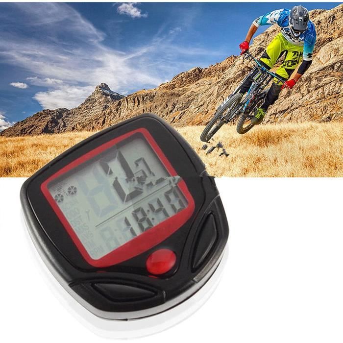 Compteur Vélo GPS Sans Fil - écran LCD Tactile, Ordinateur De Vélo Avec Capteur De Vitesse, Neuf