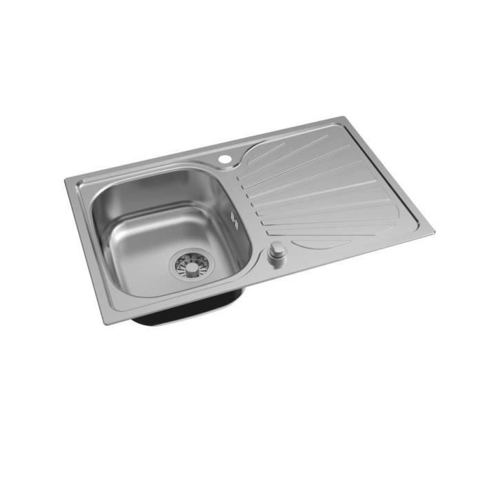 Évier Cuisine Cascade Noir Inox avec Robinet Douchette Extractible Évier Cuisine Cascade Noir Inox avec Robinet Douchette Extractible