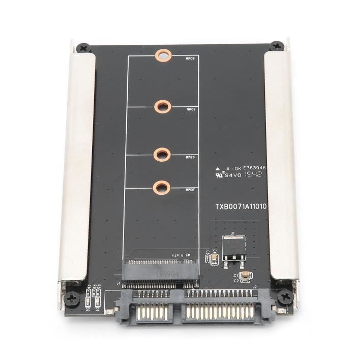 Adaptateur SSD M.2 vers SATA 2,5 pouces, carte adaptateur M.2 NGFF vers SATA3 pour lecteur SSD M.2 M.2 B-KEY SSD, carte d'extension