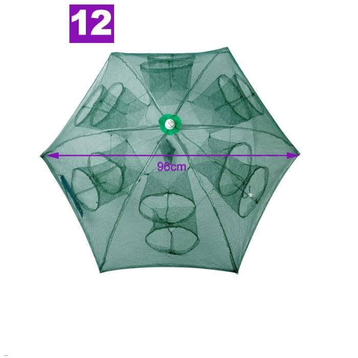 Piège à Pêche Pliable 6 Trous - Filet Pour Poissons, Crevettes, Crabes - 2