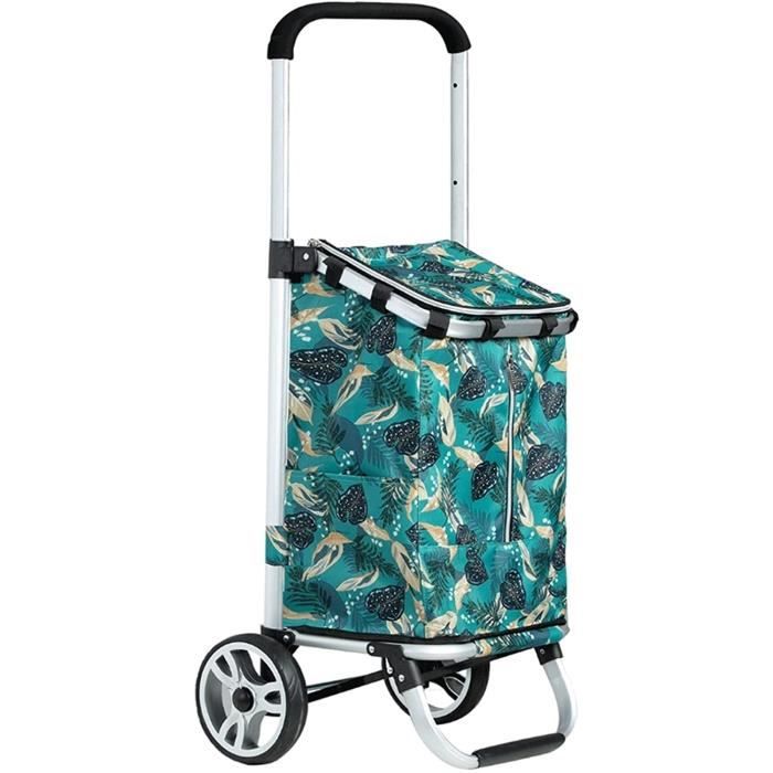 65L Chariot Caddie Course Courses Pliable Caisse Roues de Rangement en  Plastique Sac Trolley Cabas Caddy Charette à Roulettes M,303