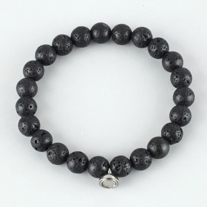 Collier en onyx noir avec fermoir magnétique aux Meilleurs Prix Côte d'Ivoire