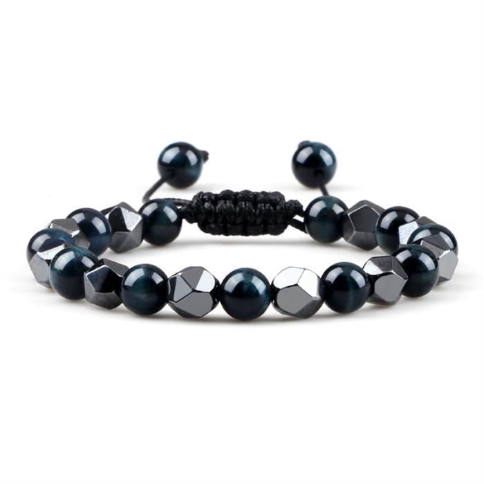 Bracelet De Perles En Hématite Mate Fait Main - Taille Sur Mesure Pour Homme Ou Femme