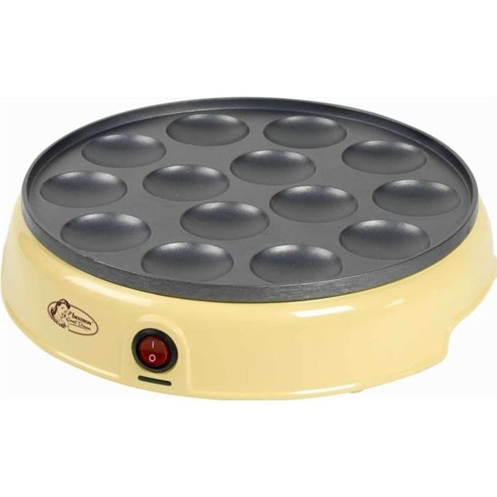 Metallo e plastica Bestron APFM700SDP Poffertjes Maker Rosa Colore 