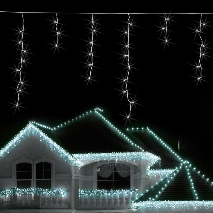 LED guirlande électrique froid-Blanc 100 LED blanche éclairage de Noël avec des effets!!!