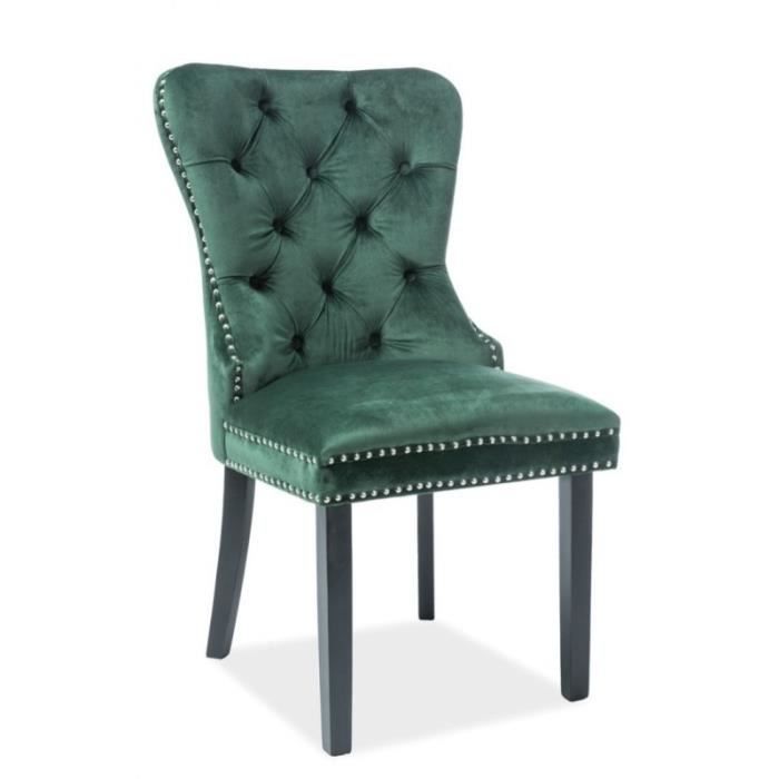 chaise de salle à manger design 51 x 46 x 98 cm - vert