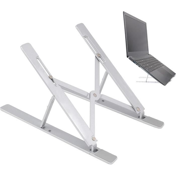 Support ordinateur portable 8 niveaux hauteur réglables noir