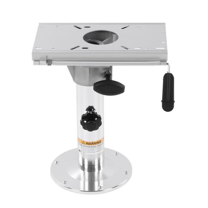 Base De Siège De Bateau En Aluminium - 2 Pièces 7x7 Pouces - Pour Tige De 3/4" - Fixation 6 Vis - Marine