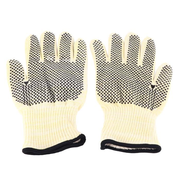 1 Paire De Gants Isolants En Coton Double Couche - Résistants à La Chaleur Pour Cuisine Et Four