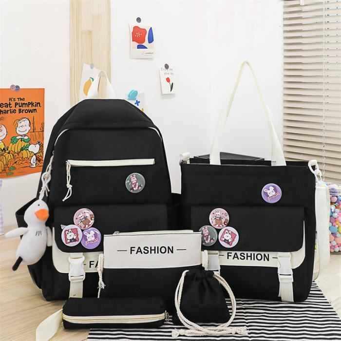 HYC00 Sac à Dos Scolaire 14 Pouces - Ordinateur Portable, Multi-Poches, Confortable Pour Collège Et Loisirs