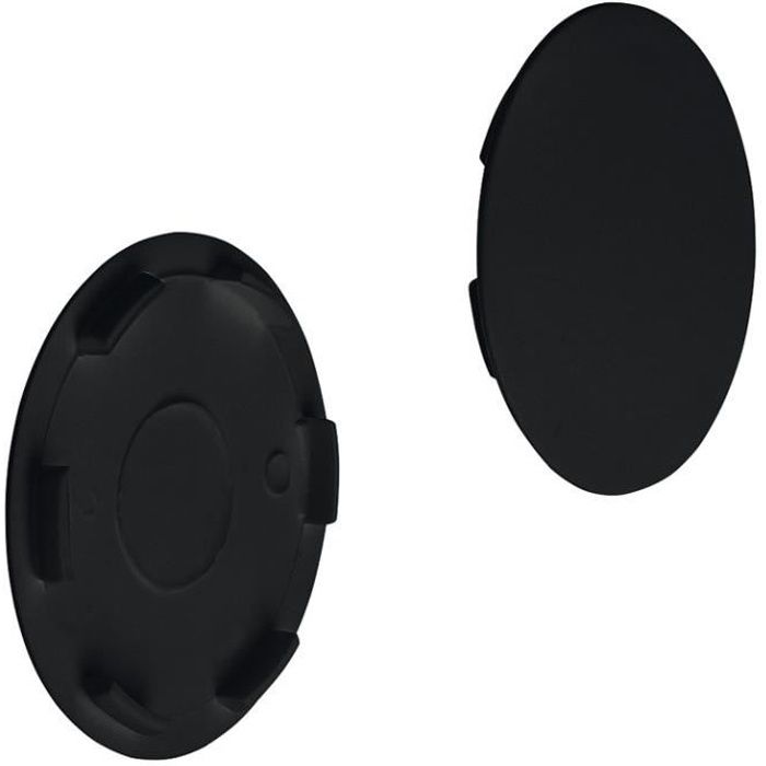 Cache trou 35mm plastique noir capuchon protection a clipser enfoncer mur cuisine chambre salle de bain salon meuble