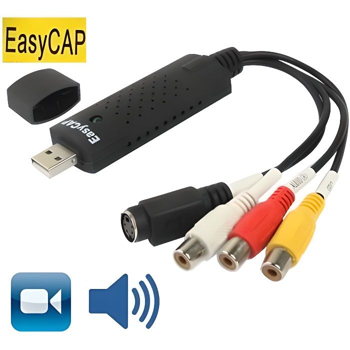 EasyCap USB 2.0 Stick de capture video+audio - Cdiscount Informatique