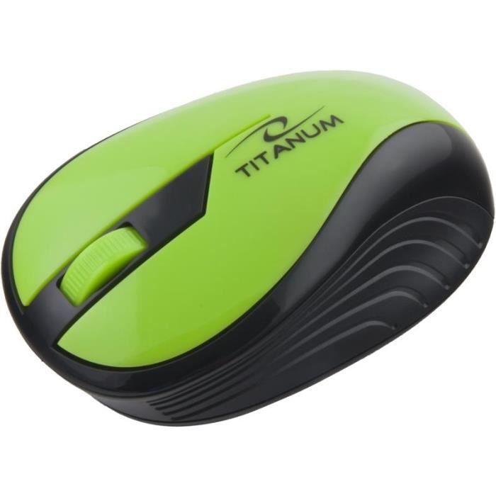 Souris Optique Sans Fil - ESPERANZA - TM114G - 24 GHz - 1000 DPI - Vert-Noir