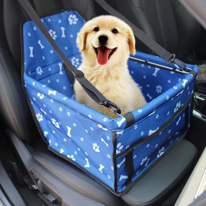 Comparer les prix de Siège auto pour animaux de compagnie Siège Auto Anti-Dérapant en Tissu Oxford pour Chien Chat Animaux de Compagnie (Bleu)-HB044