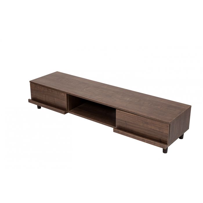 Iris Ohyama Meuble TV Meuble tele Banc TV pour ecran jusquà 65 pouces BAB-150A Marron L42.2 x P150 x H30 cm Iris Ohyama Meuble TV Meuble tele Banc TV pour ecran jusquà 65 pouces BAB-150A Marron L42.2 x P150 x H30 cm