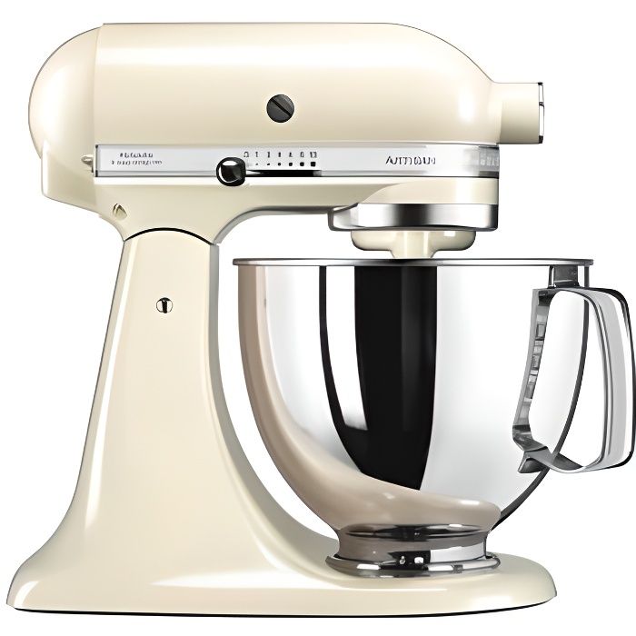 Robot pâtissier - KITCHENAID 5KSM125EAC Artisan - Crème