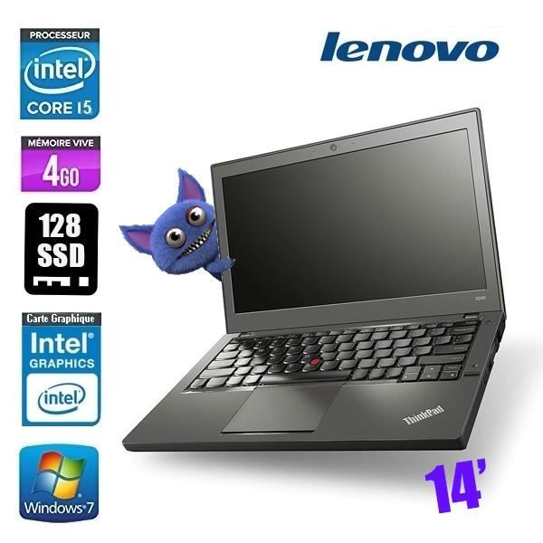 Ordinateur portable - LENOVO - THINKPAD T430 - 14 pouces - Intel Core i5 - 4 Go RAM - 128 Go SSD Reconditionné - Lenovo reconditionné disponible sur Cdiscount Seconde Vie