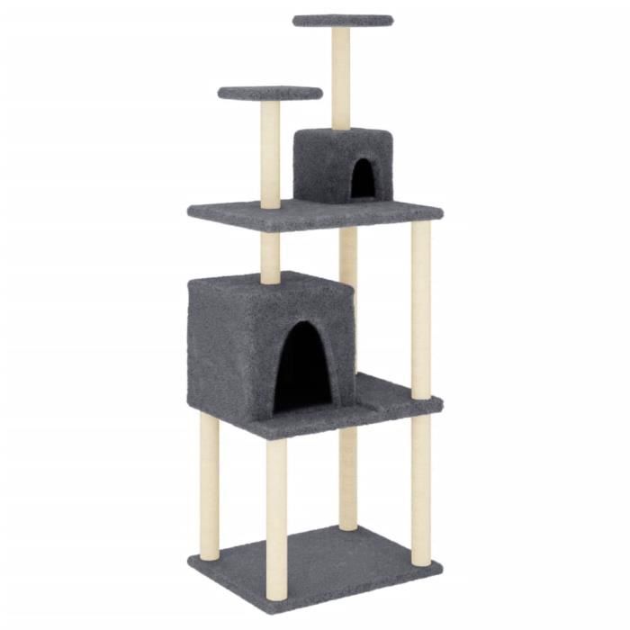 Comparer les prix de Arbre à chat - MOTHINESSTO - YY10461 - Gris foncé - 167 cm - Bois d'ingénierie, sisal