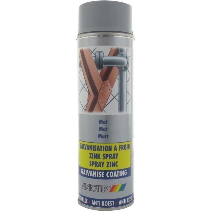 Motip Bombe de galvanisation à froid gris mat 92% 500ml - OD