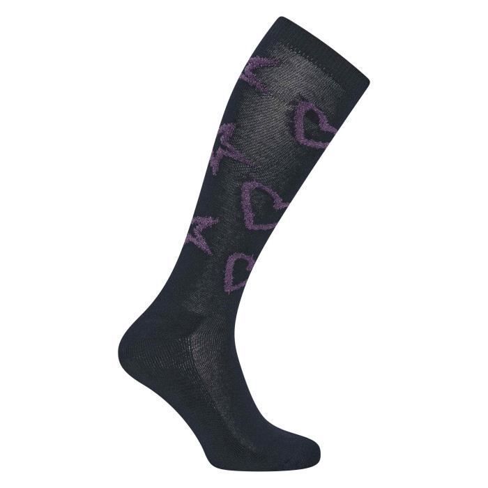 Chaussettes équitation femme Imperial Riding Cosy Hearts - navy - 35/38