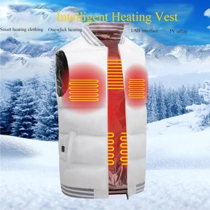 Veste Chauffante Sans Manches Heatcore V215 – 9 Zones, 3 Températures, Batterie 10000 MAh, Homme/Femme