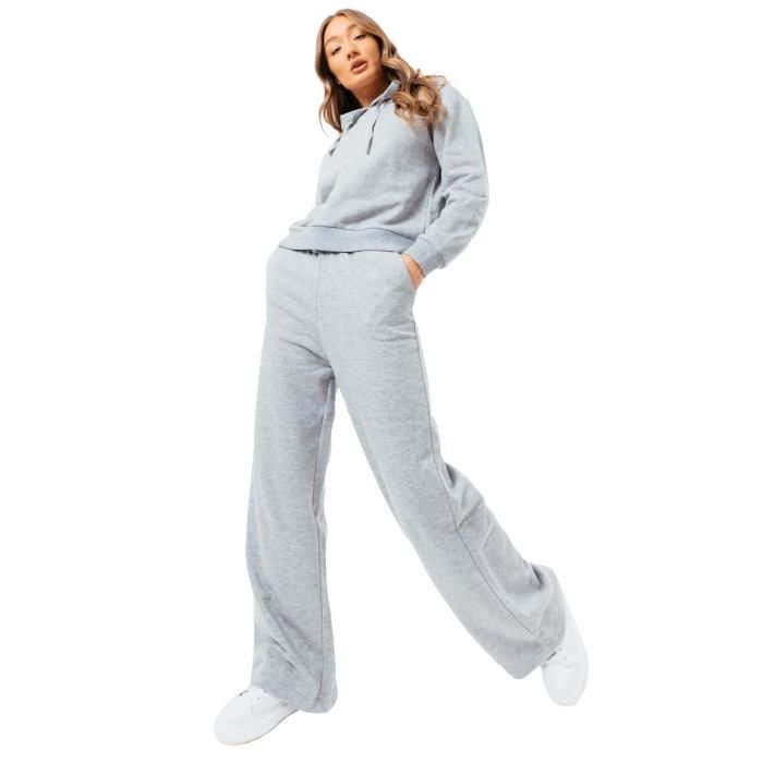 Peuignao Ensemble Loungewear Femme Tricot Manche Longue Grande Taille