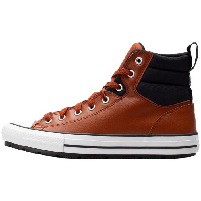 converse marron haute