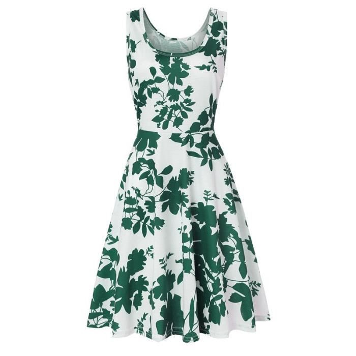 June - Robe sans manches à encolure carrée