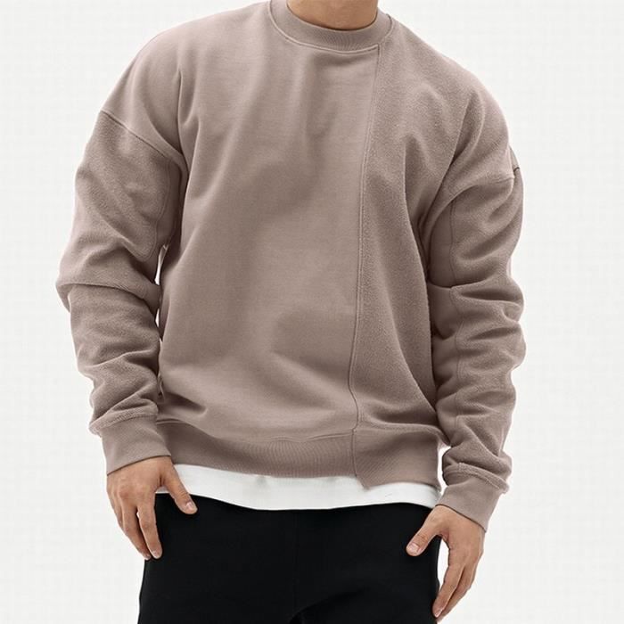 Pull col rond homme