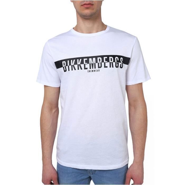 TShirt coton écriture logo - Bikkembergs - Homme