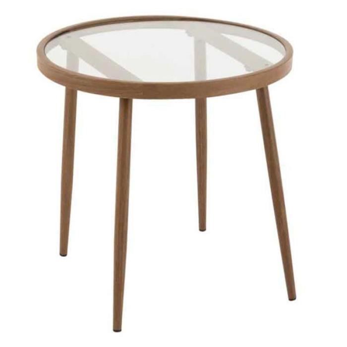 table gigogne design "fuolas" 50cm marron - paris prix
