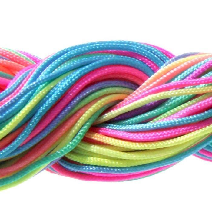 Fil Shamballa Nylon 1 (mm), 30 (m) Multicolore