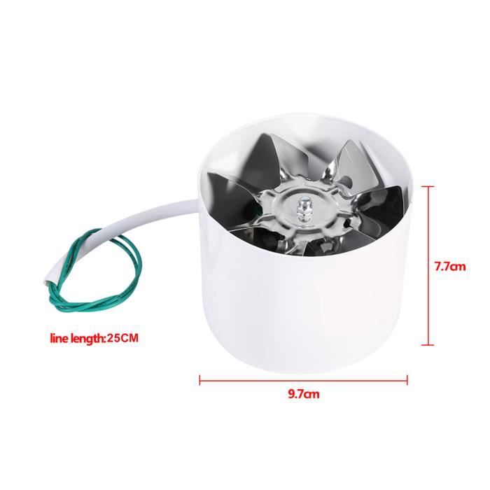 Ventilateur 3 Pouces 12V Pour Camping-Car, Bateau - ABS Étanche - 130 CFM - Faible Consommation