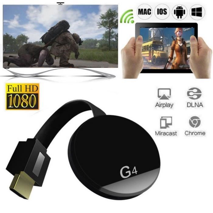 Projecteur Mac Dongle R/écepteur daffichage sans Fil Windows,G2 Compatible Android iPad 1080p HDMI Miracast Airplay en Miroir Adaptateur Relier Dispositif TV