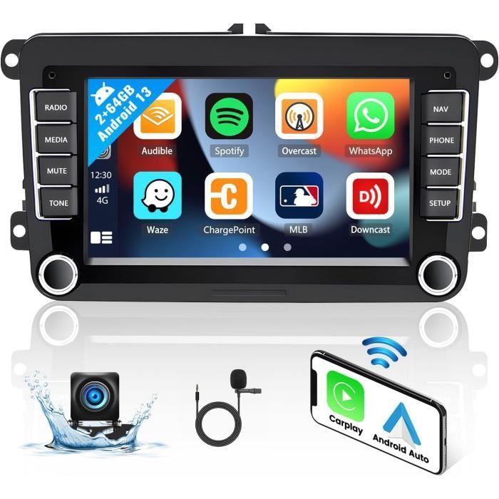 Autoradio Android 7" 4Go/64Go Pour Ford - Carplay/Android Auto Sans Fil - GPS WiFi - Caméra Recul
