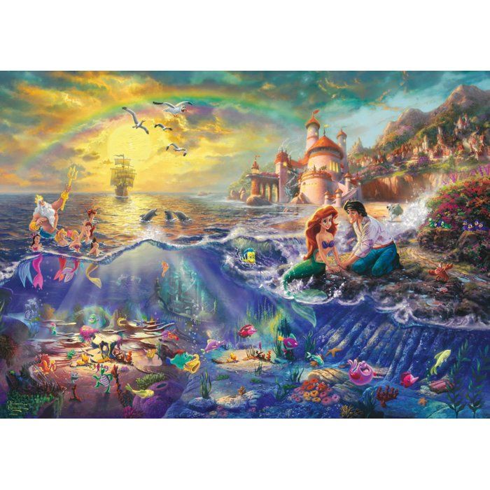 Puzzle 1000 pièces - SCHMIDT SPIELE - Thomas Kinkade Studios - Disney Arielle la petite sirène - 1000 pcs