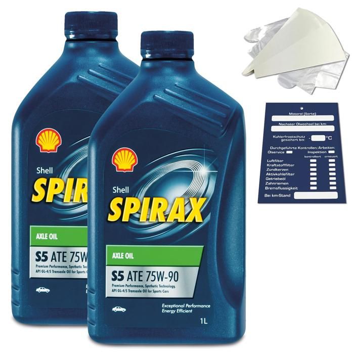 2 Litre Original Shell Spirax S5 ATE 75W-90 Transmission 5011987176249 ...