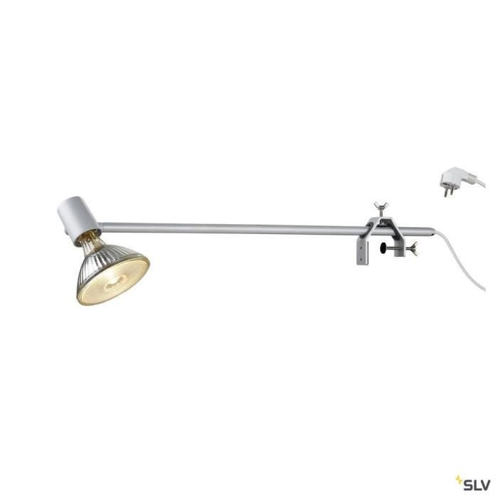 Spoit Displate SPOT DISPLAY, spot sur tige intérieur, gris mat, E27/LED E27, 18,5W max ...