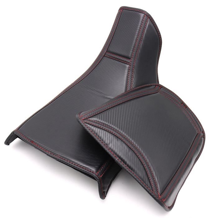 Coussin Siège Moto Harley Softail Breakout Fatboy 2018-2024 – Coutures Noires, Confortable Cuir PU, HCmotorku