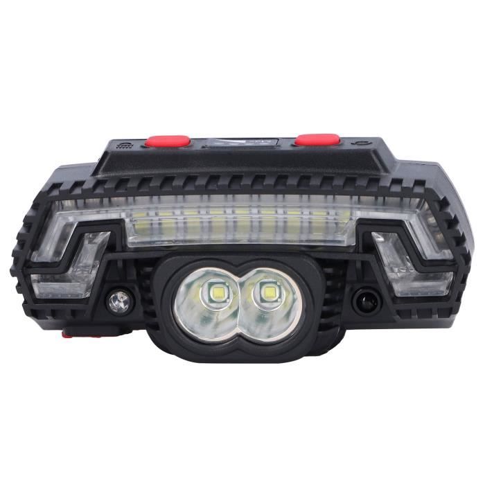 Vtizikl Lampe frontale rechargeable par USB avec capteur LED léger IPX4 120 lm